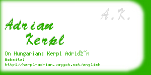 adrian kerpl business card